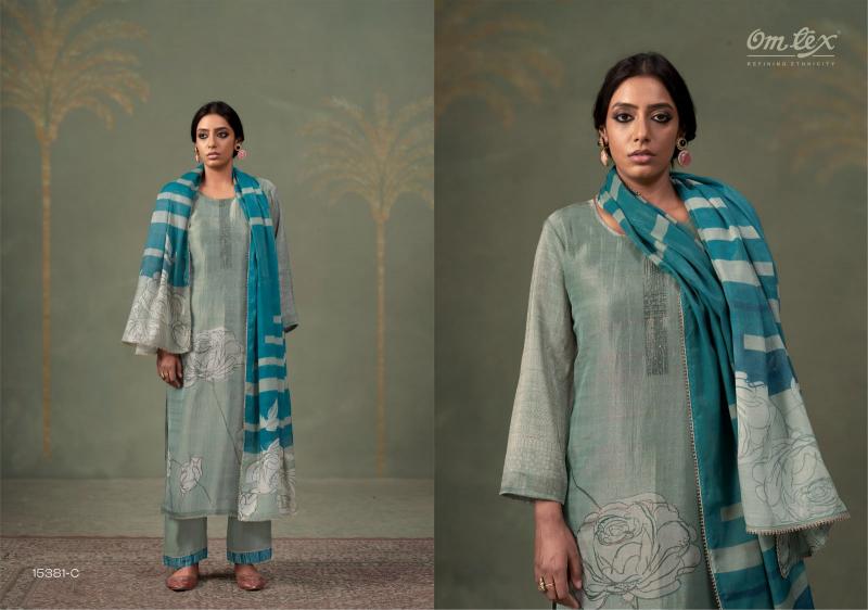 Omtex kalakari wholesale partywear unstitched dress material